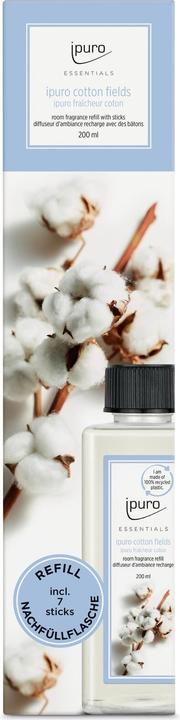 Image du produit Ipuro Recharge d'encens Cotton Fields avec bâtonnets 200 ml (200 ml)
