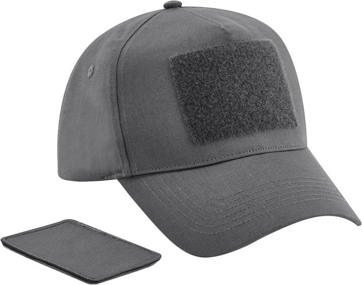 Immagine prodotto Beechfield Cappello da baseball con patch removibile (Taglia unica)