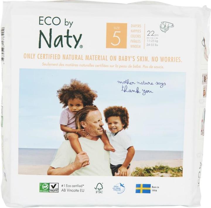 Image du produit Naty Couche bio (Taille 5, Pack, 22 pièce(s))