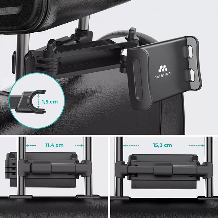 Actual product image Misura Folding tablet and mobile phone holder for the car