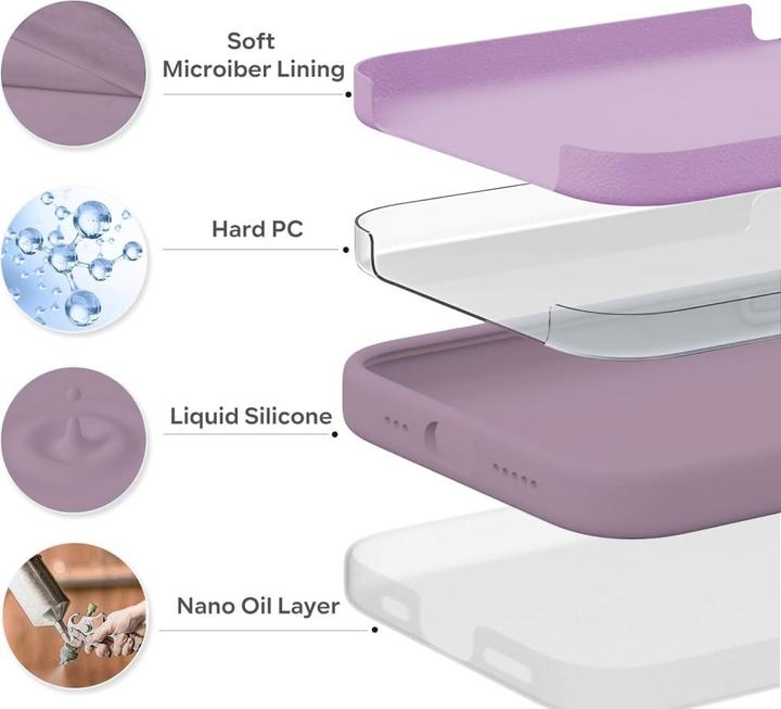 Produktbild Screenguard Apple iPhone 15 Pro Liquid Silicone Case Hülle (Apple iPhone 15 Pro)