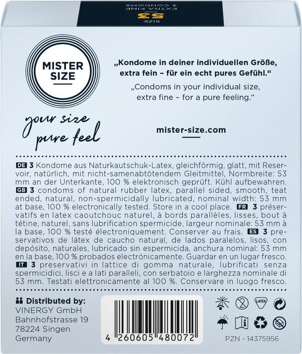 Productafbeelding Mister Size 53 (3 Pcs.)