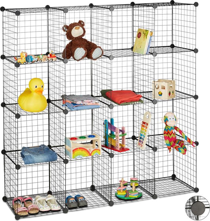 Actual product image Relaxdays Modular Grid Shelf