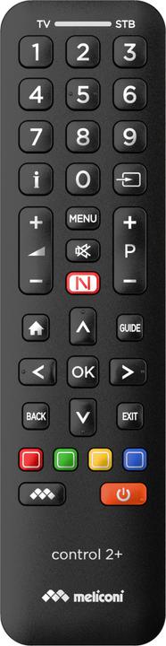 Meliconi Control 2+ IR Wireless TV-Fernbedienung, Set-Top-Box TV-Tasten (Universal Fernbedienung)