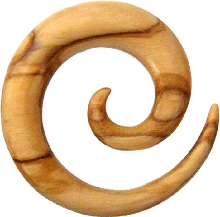 Produktbild Star Piercing Dehnspirale aus Olivenholz (ohne Messing, Organisch)