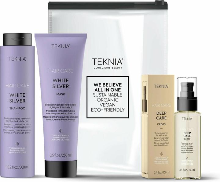 Lakmé Lakme Teknia Blonde Lovers Pack: Shampoo 300ml + Mask 250ml + Deep Conditioning Drops 100ml (300 ml, Liquid shampoo)