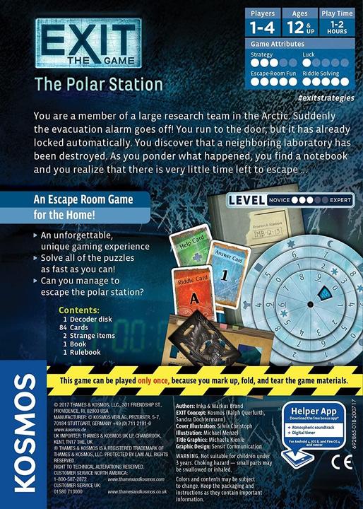 Actual product image Thames & Kosmos Exit: The Polar Station - Escape Room (English)
