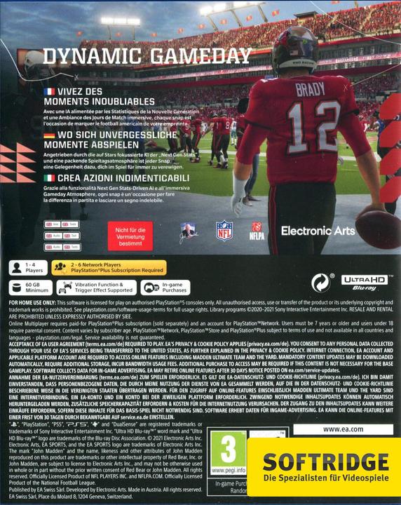 Immagine prodotto EA Games Madden NFL 22 (PS5, EN, IT, DE, FR)