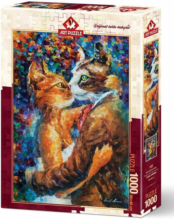 Actual product image Heidi Cheese Line Heidi 4226 Puzzle 1000 pcs. The dance of cats in love (1000 pieces)