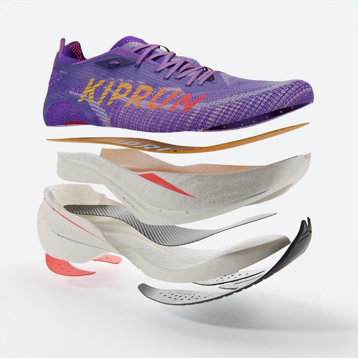 Immagine prodotto Kiprun Scarpe da corsa da uomo con piastra in carbonio-KIPRUN KD900X LD+ Viola (45)