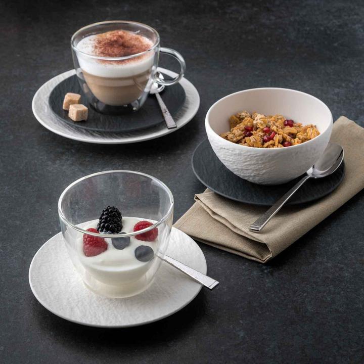 Actual product image Villeroy & Boch Manufacture Rock Glow Espressoglas mit Untertasse (60 ml, 2 x)