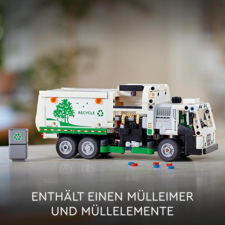 Immagine prodotto LEGO 42167 Camion della spazzatura elettrico Mack® LR (42167, LEGO Technic)