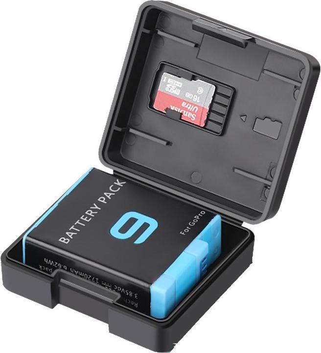 Image du produit Ueli Express Housse de protection pour batterie GoPro Boîte de transport (GoPro Hero 11, GoPro Hero 10, GoPro Hero 9, GoPro Hero 8, GoPro Hero 7, Héros 6, GoPro Hero 5)
