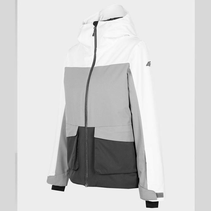 Actual product image No Name Ladies' ski jacket 4F white H4Z22 KUDN005 10F (L)