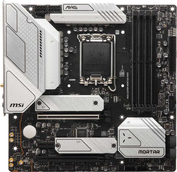 Actual product image MSI MAG Z690M MORTAR WIFI (LGA 1700, Intel Z690H, mATX)