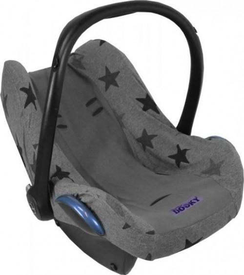 Actual product image Dooky Baby car seat cover - Grey stars