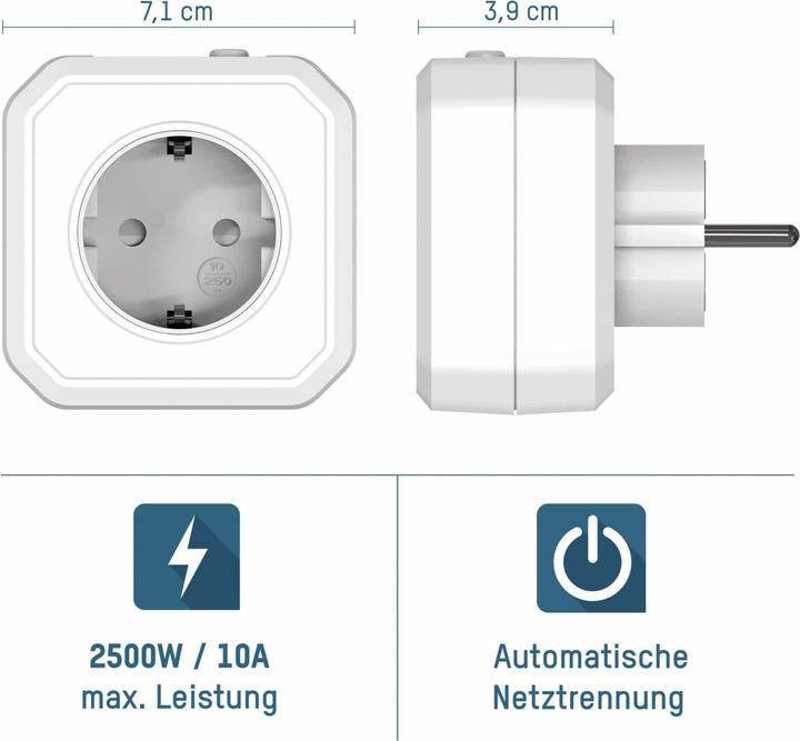 Image du produit Ansmann Prise Zero Watt AES1 femelle programmable, pas d'électricité en veille