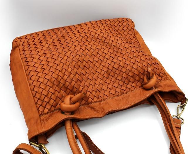 Actual product image Only-Bags.Store Leather bag, leather handbag, soft woven hobo bag, braided leather