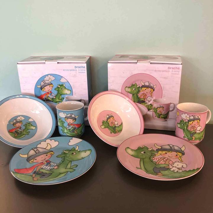 Produktbild Flirt by R&B Kindergeschirrset 'Drache' 3-teilig