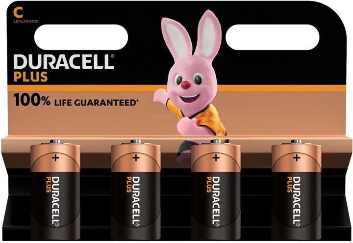 Duracell Plus (4 pcs, C, 7750 mAh)