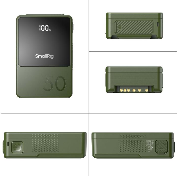 Actual product image SmallRig VB50 mini V Mount Batteryï¼Greenï¼4872 (Camera battery)