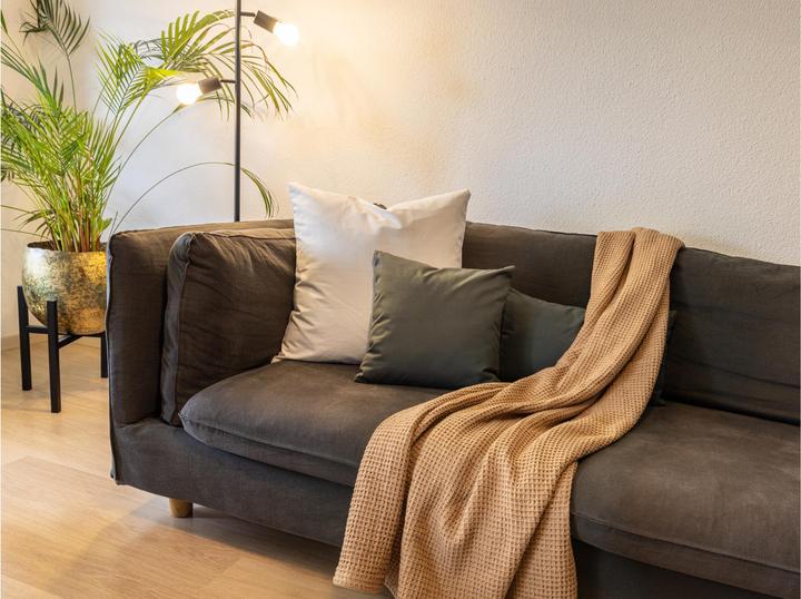 Image du produit Cocon Couverture en coton 150 x 200 cm, taupe (150 x 200 cm)