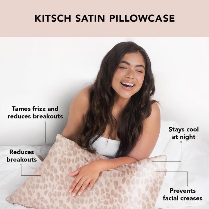 Image du produit Kitsch Taie d'oreiller en satin (Taie d'oreiller, 66 x 33 cm)
