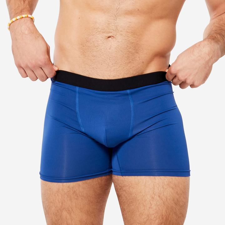 Image du produit Decathlon Fonctionnel boxer homme respirant pack de 3 - marine/bleu/kaki (3XL, Lot de 3)