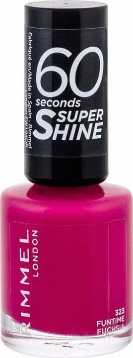 Produktbild Rimmel London 60 Seconds Super Shine (323 Funtime Fuschia, Farblack)