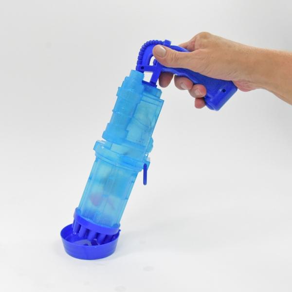 Actual product image Kögler Bubble Bazooka, 2x 50ml bubble liquid, 30x10x16cm