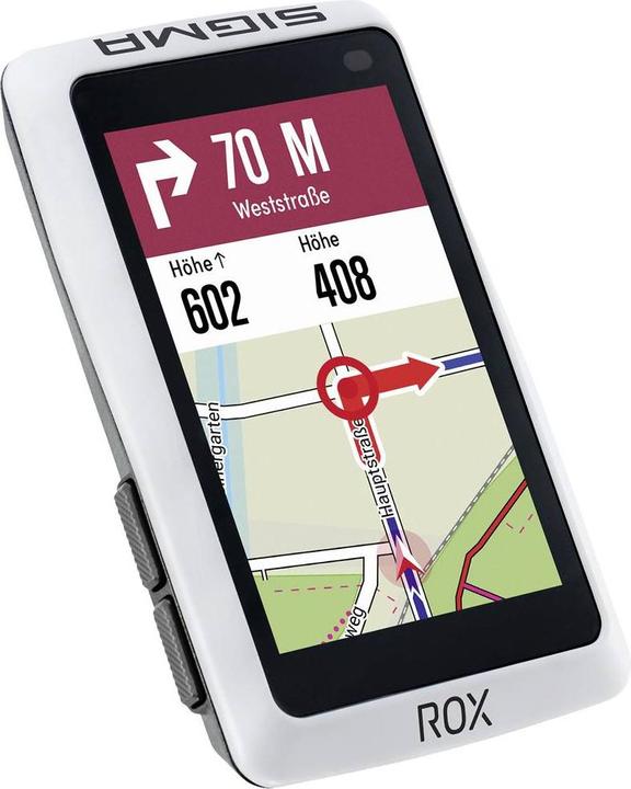 Actual product image Sigma Sport ROX 12.1 Evo GPS Fietscomputer - White - long Butler GPS out-front houder