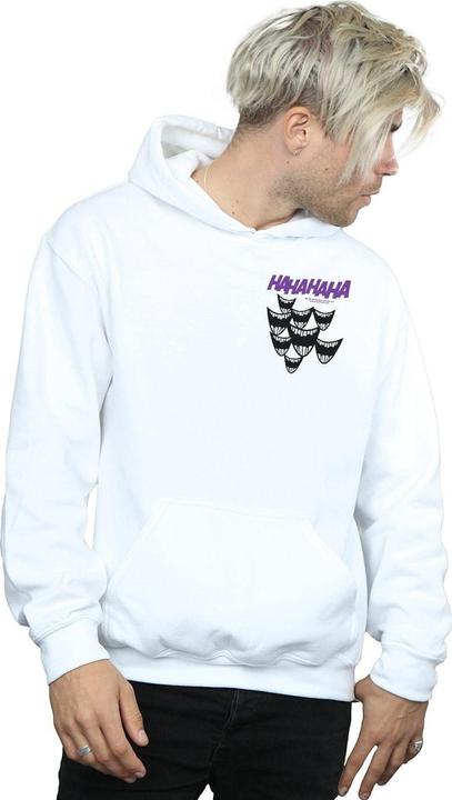 Immagine prodotto Felpa da uomo con cappuccio con stampa sul petto di Batman Joker Smile (XL)