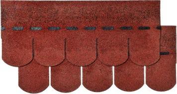 Actual product image Colibri Bitumen shingles Classic Red 14 pieces approx. 2sqm