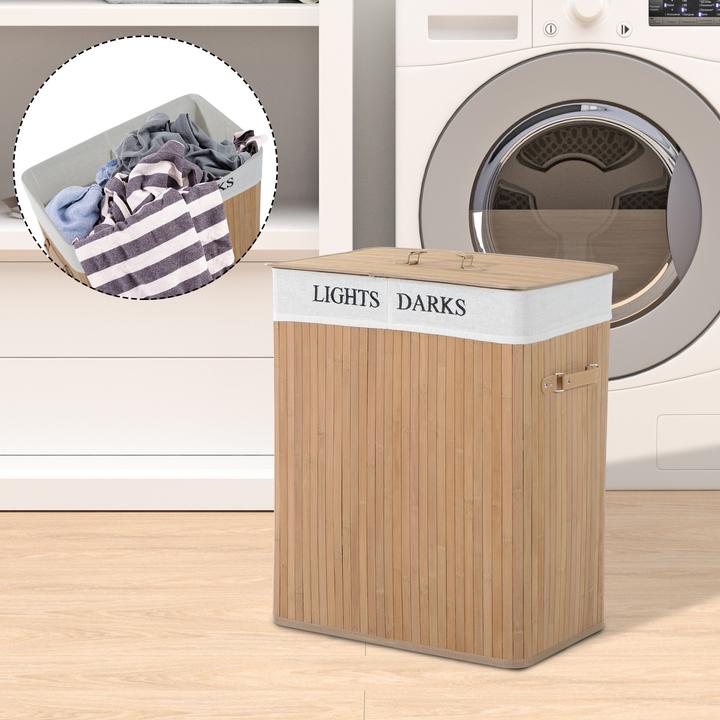 Actual product image Homcom Laundry basket with 2 handles (100 l)
