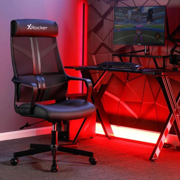 Actual product image X Rocker Chaise de jeu compacte Helix Noire
