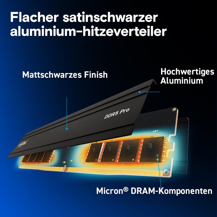 Produktbild Crucial Pro (2 x 64GB, 5600 MHz, DDR5-RAM, U-DIMM)