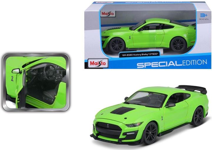 Actual product image Maisto Mustang Shelby GT500 2020 1/24 green