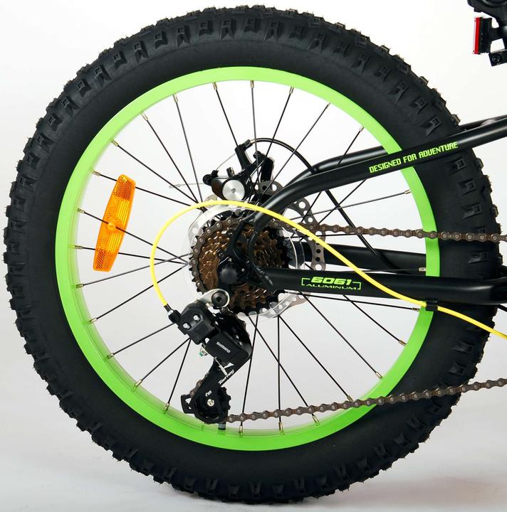 Actual product image Volare Gradient Kinderfiets Jongens 20 inch Zwart Geel Groen 6 speed Prime Collection (20")