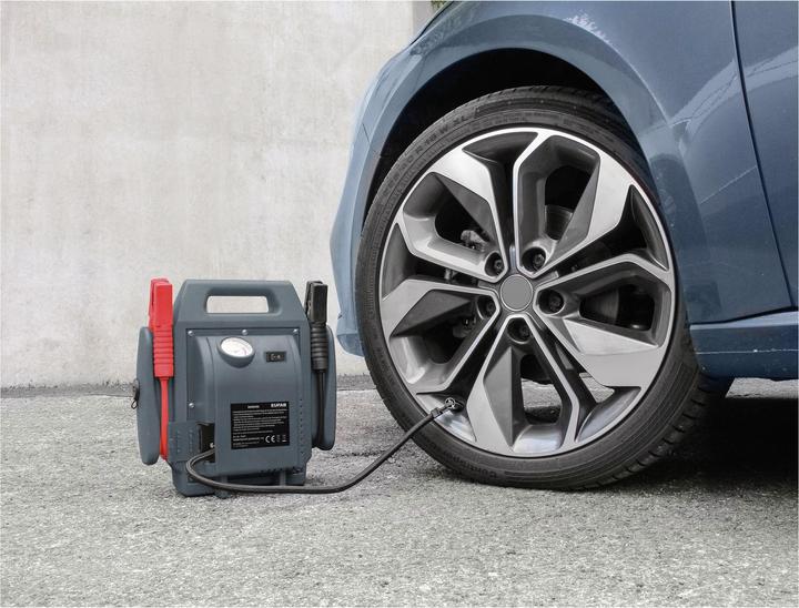Actual product image Eufab Powerpack with compressor (600 A, 7000 mAh)