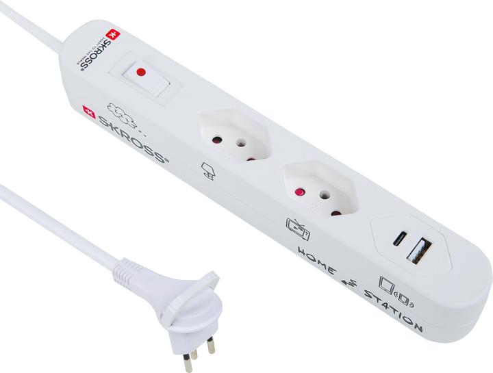 Actual product image Skross Home Station (2 x, Type 13, 1.50 m)