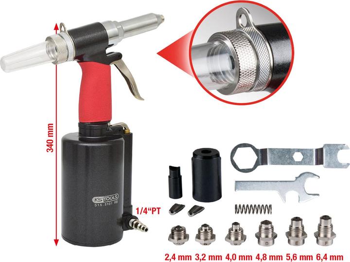 Produktbild KS Tools Druckluft-Blindniet-Pistole
