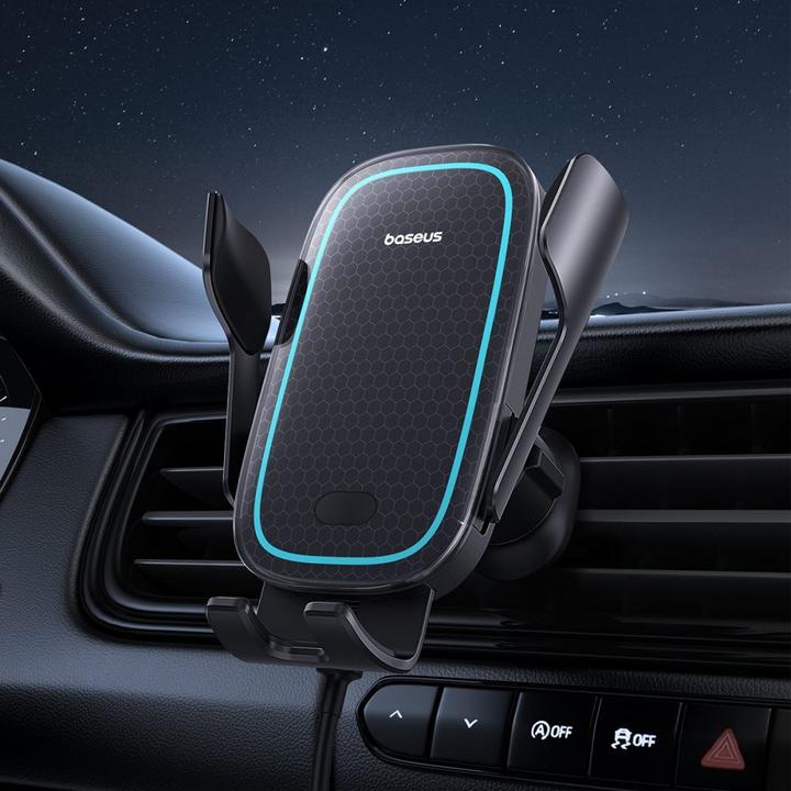 Immagine prodotto Baseus Supporto per auto con ricarica wireless MilkyWay Pro 15W (nero)
