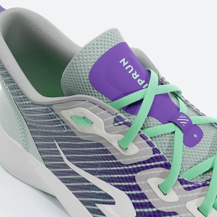 Produktbild Kiprun Laufschuhe Kinder Drop 0 - KN500 grün/schwarz (40)