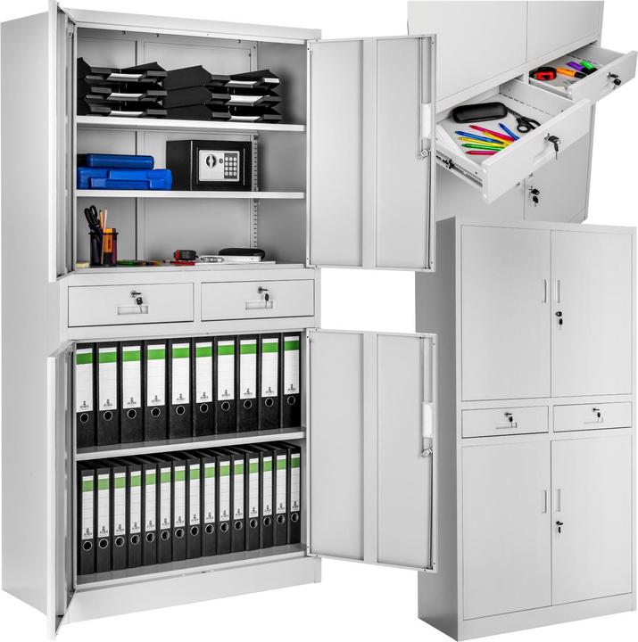 tectake Armadio per archiviazione (90 x 40 x 180 cm)