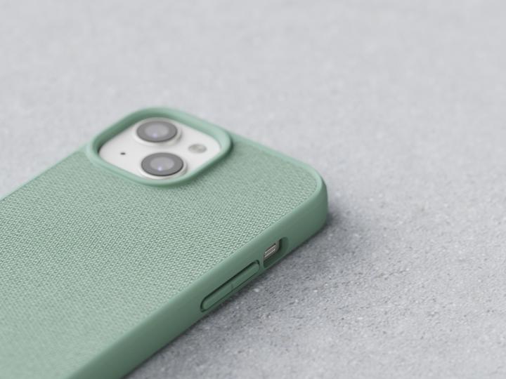Image du produit Njord Étui rigide en tissu MagSafe Turquoise (Apple iPhone 15, Apple iPhone 13, Apple iPhone 14)