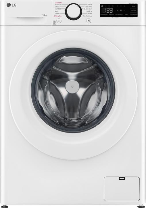 Image du produit LG F4R3010NSWW Lave-linge 10kg AI DD, Classe A-10%, 1400 tr/min, Lavage vapeur (10 kg, Gauche)
