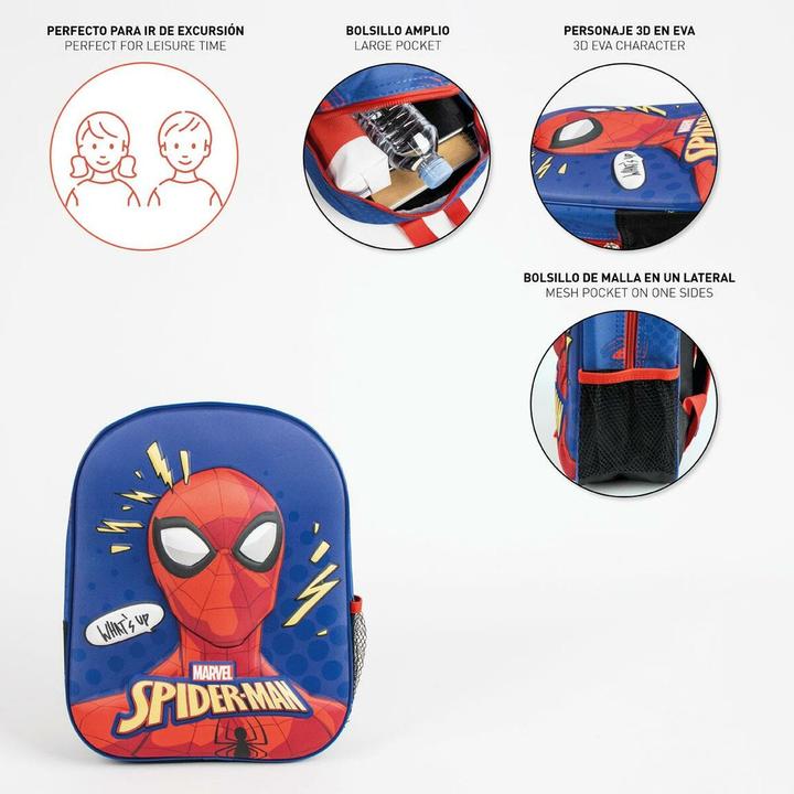 Actual product image Spiderman School rucksack Spider-Man Blue 8 X 32 X 26 CM