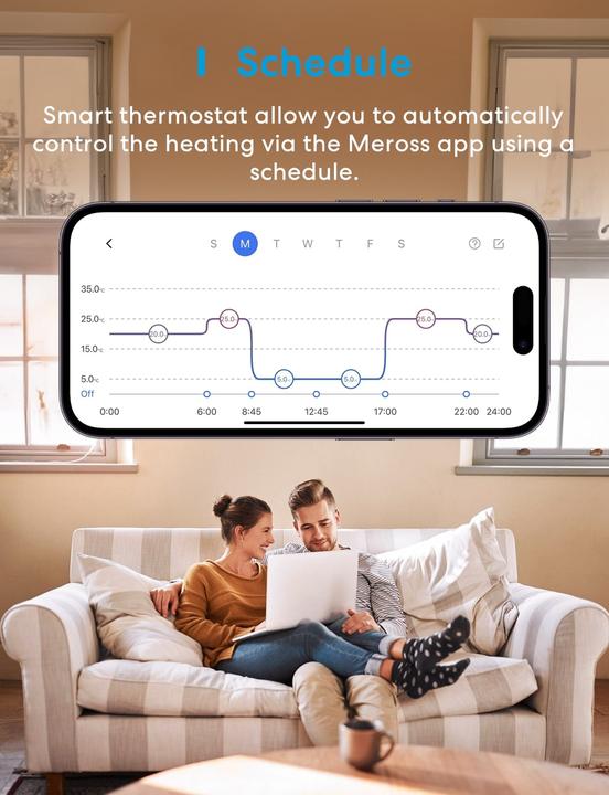 Actual product image Meross Smart thermostat