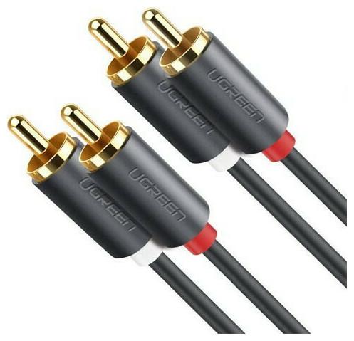 Image du produit Ugreen Câble 2RCA (RCA) à 2RCA (RCA) 1.5m (noir) (1.50 m, RCA)