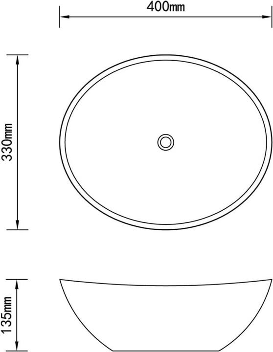 Produktbild VidaXL Waschbecken (330 mm, 400 mm)